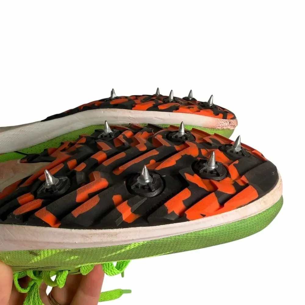 Brooks Draft XC Cross Country Running Shoes Green Gecko Unisex Spikes M 9.5 W 11